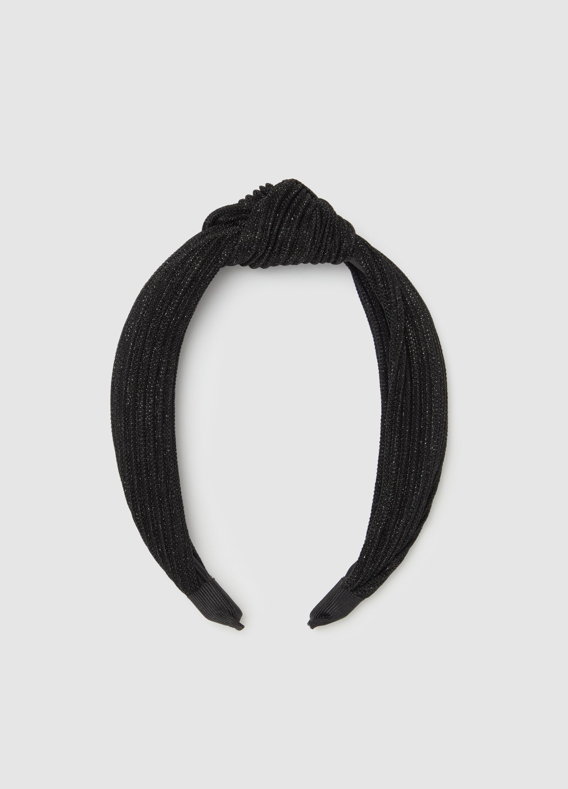 Alice band in lurex with knot