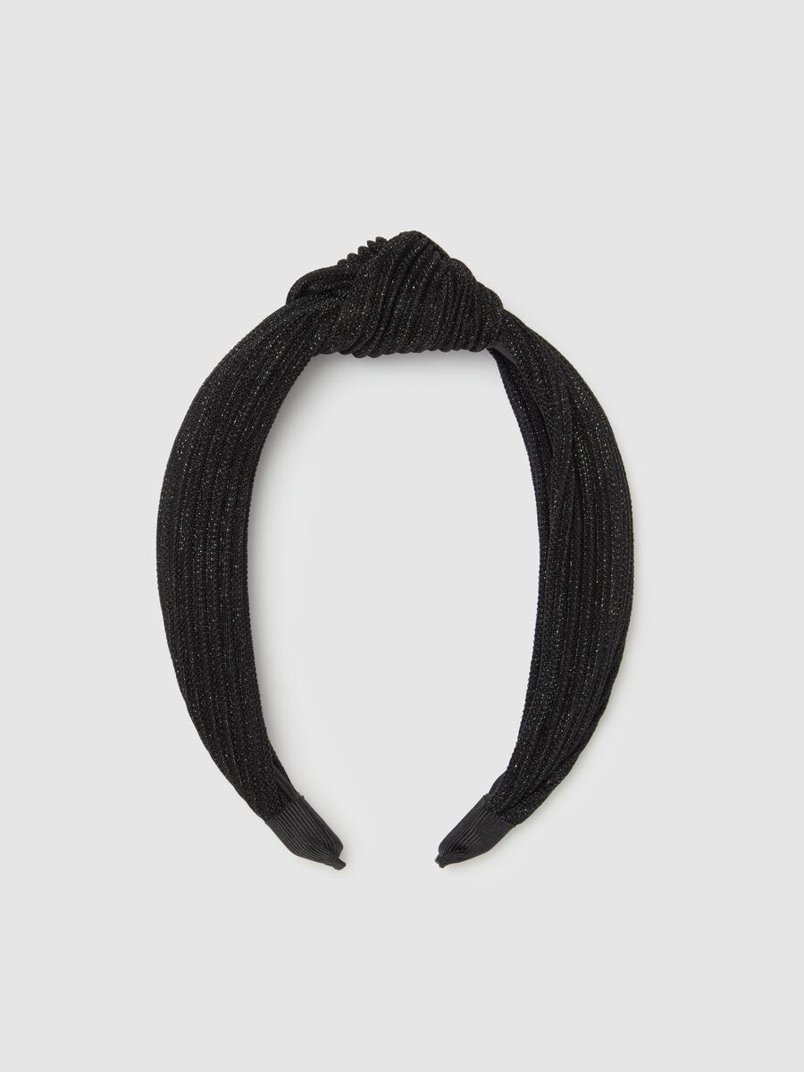 Alice band in lurex with knot_0