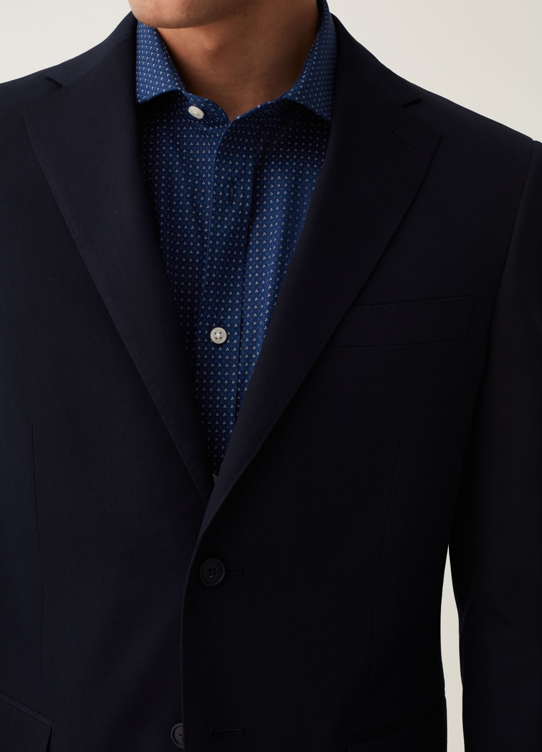 Blazer regular fit blu navy
