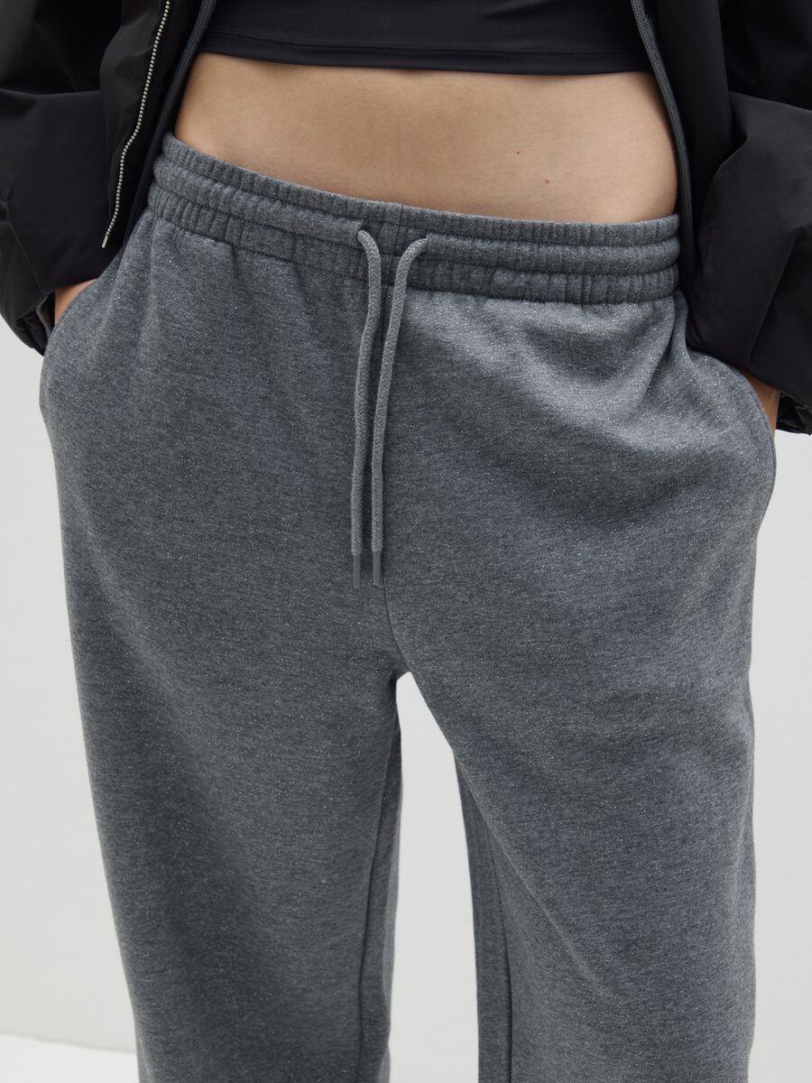 Grey trousers in cotton and polyester blend_3