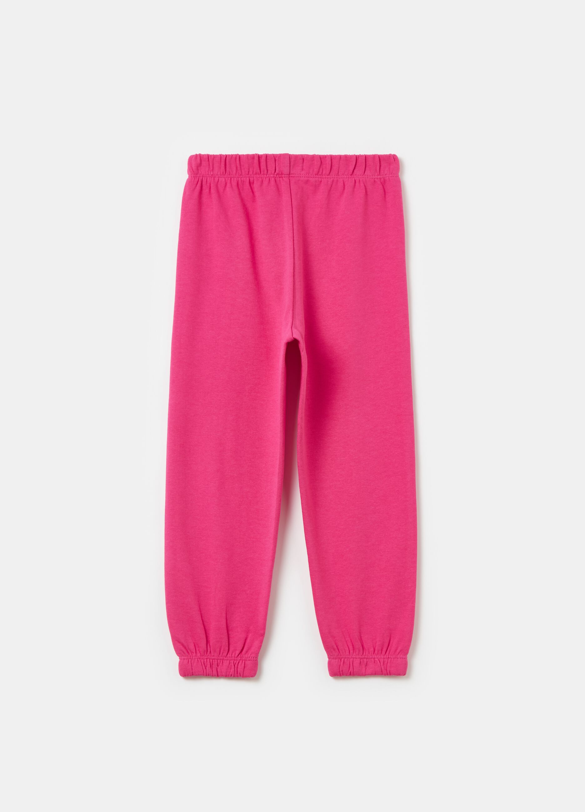 Joggers in felpa con profili elasticati