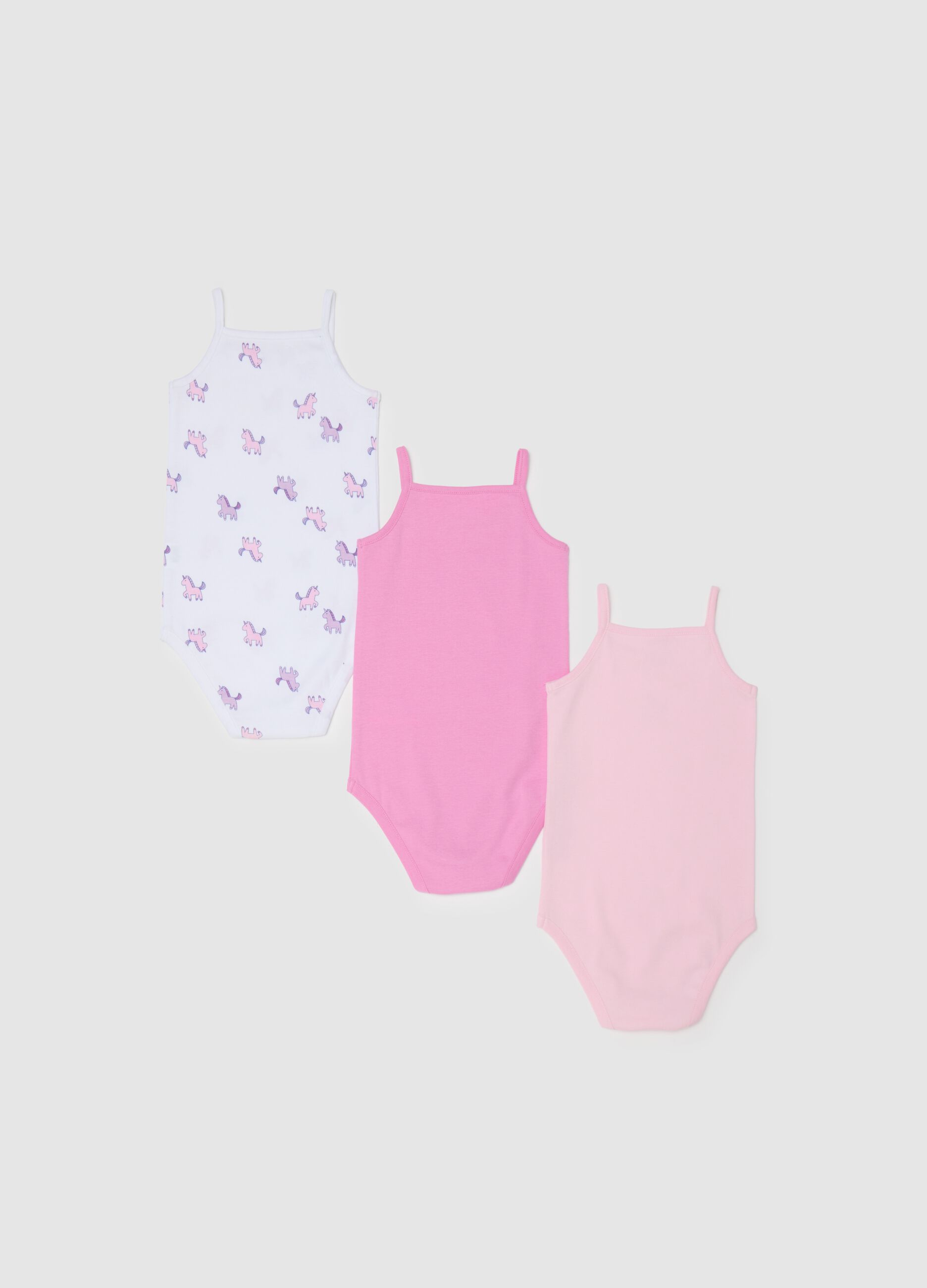 Multicolour baby body in pure cotton with prints