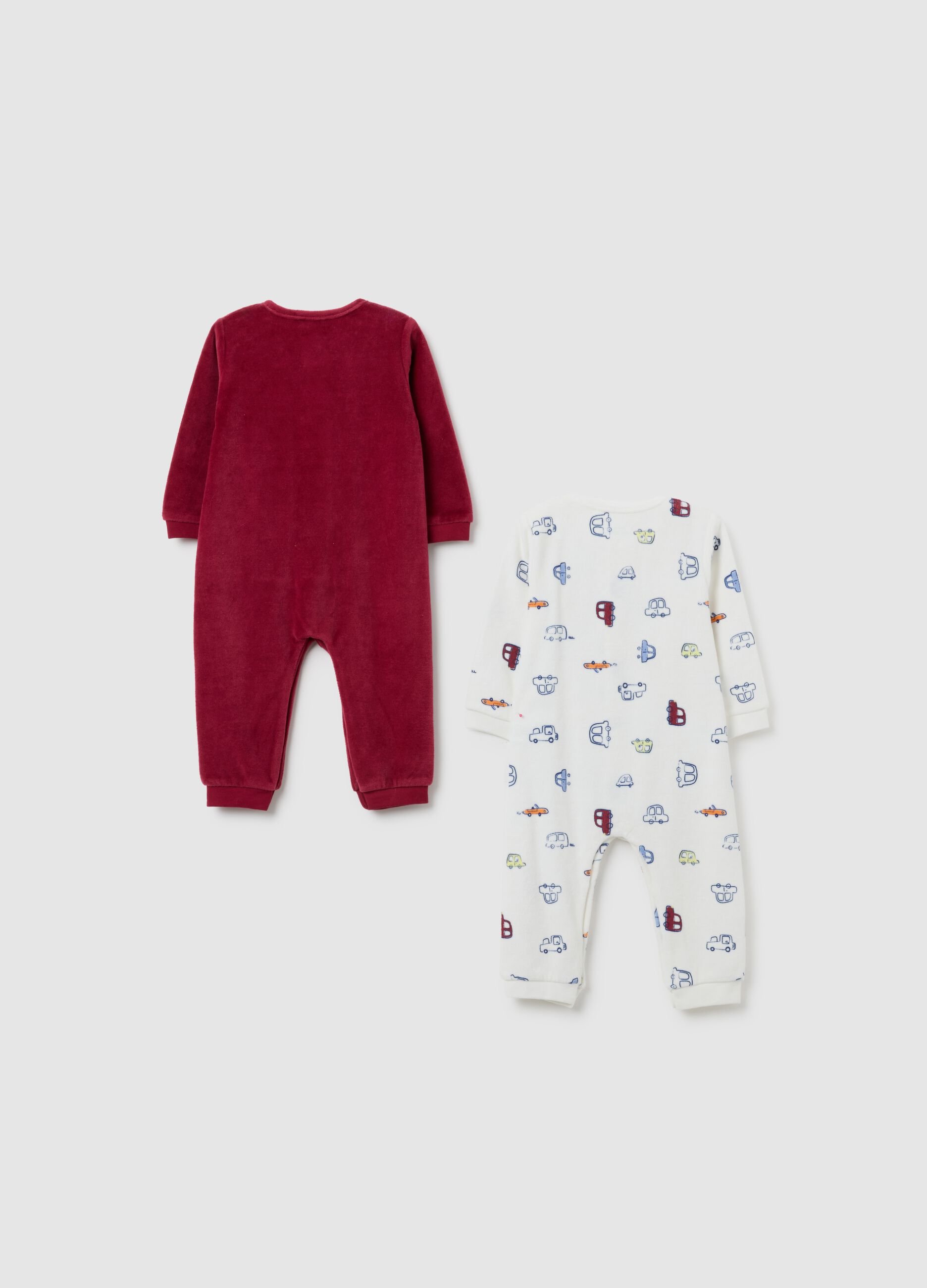Kid's multicolour cotton blend romper set with prints