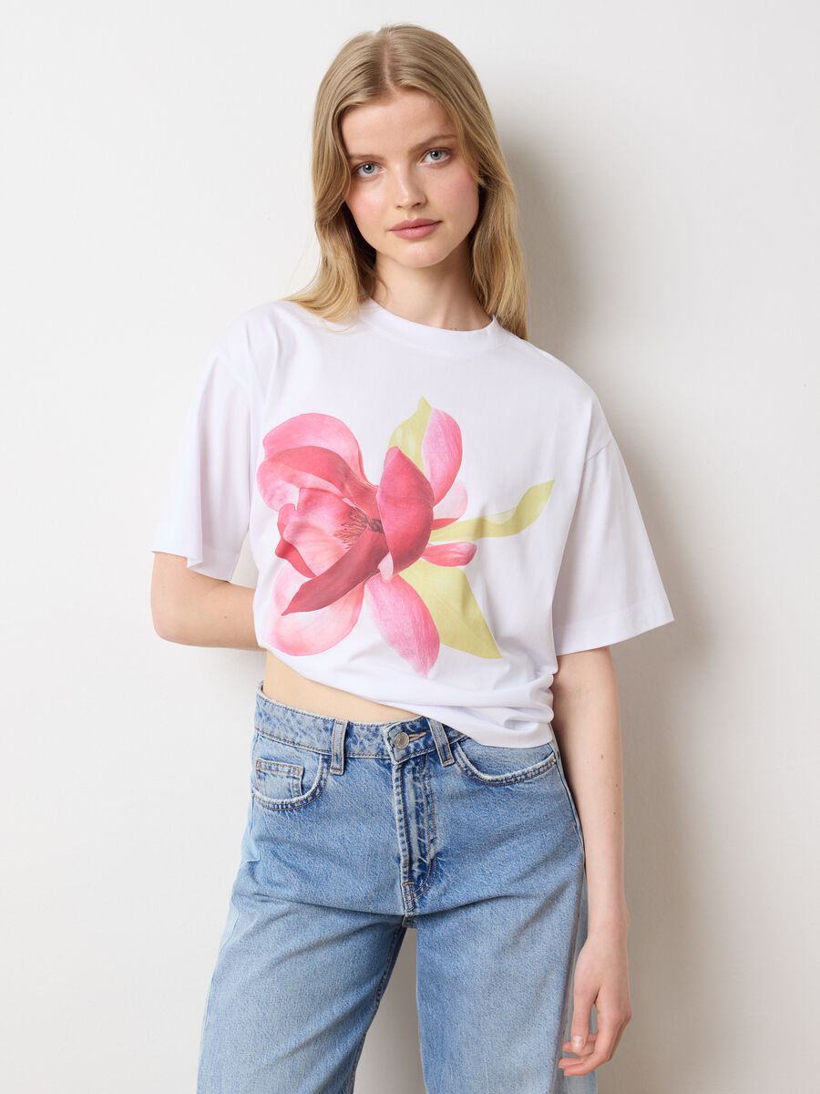 Les Copains Colourful Flower T-shirt_0