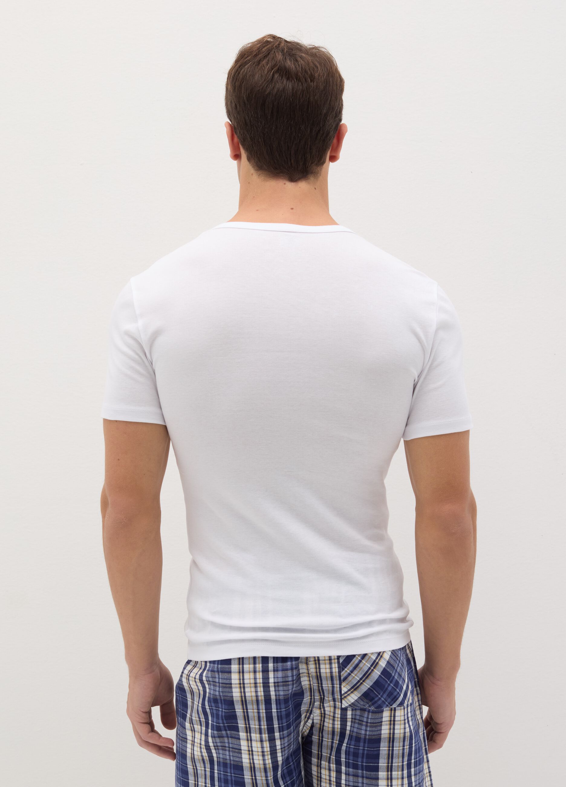 Bipack t-shirt intime con scollo a V
