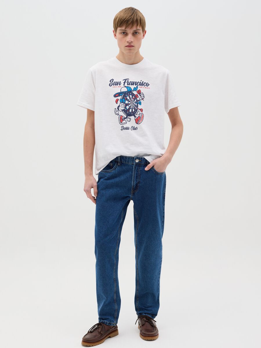 Cotton T-shirt with "San Francisco Darts Club" print_1