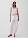 Pure cotton jogger trousers_0