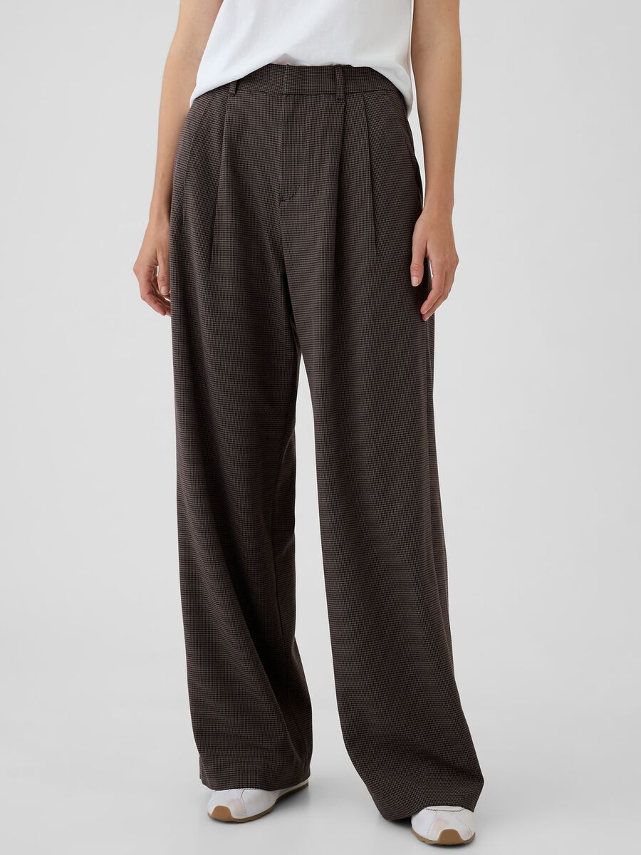 High-rise houndstooth trousers_1