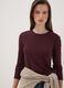 T-shirt viola girocollo in viscosa e lana elasticizzata regular fit_2