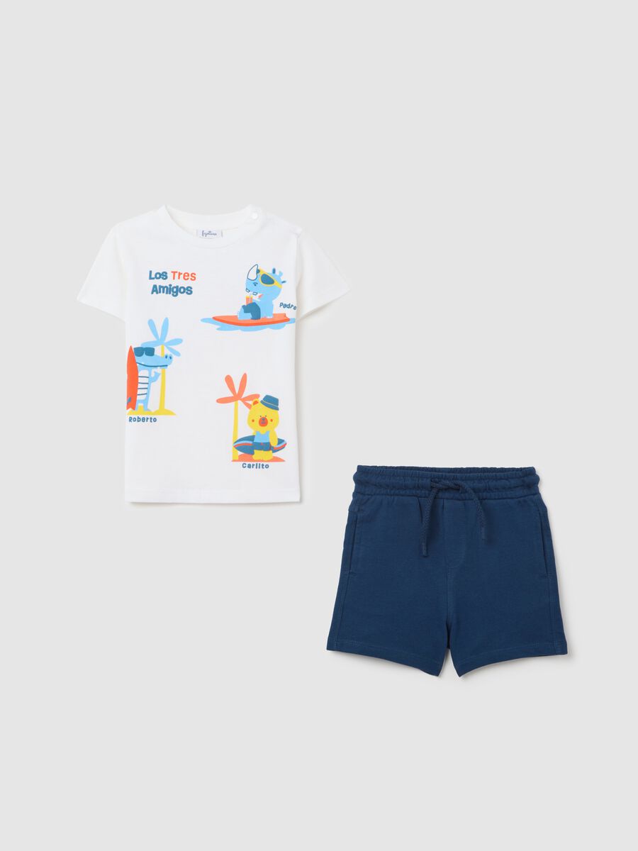 Baby Set Los Tres Amigos in Pure Cotton_0
