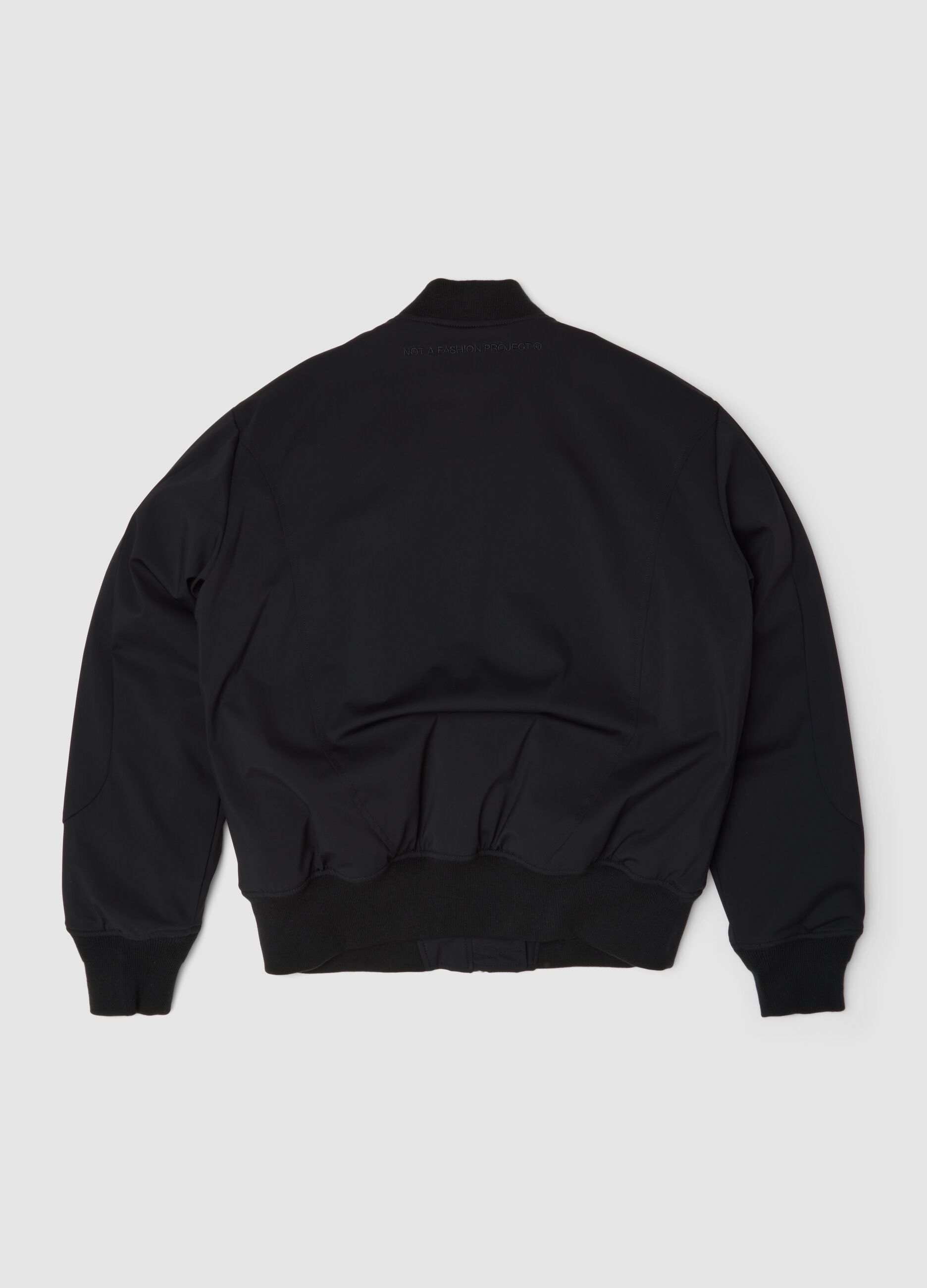 Nylon Bomber Jacket Black