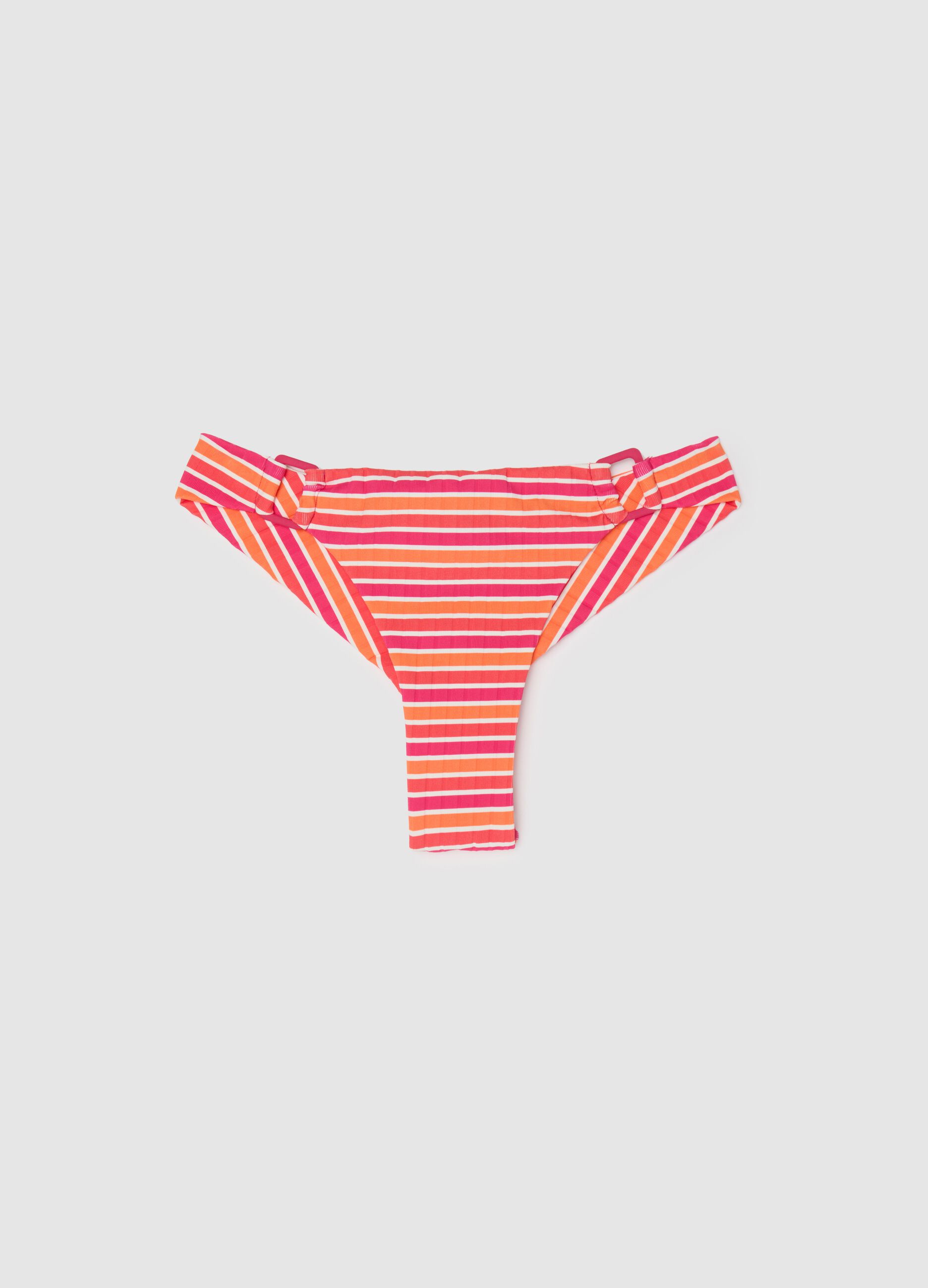 Women’s bikini briefs in multicoloured stretch fabric
