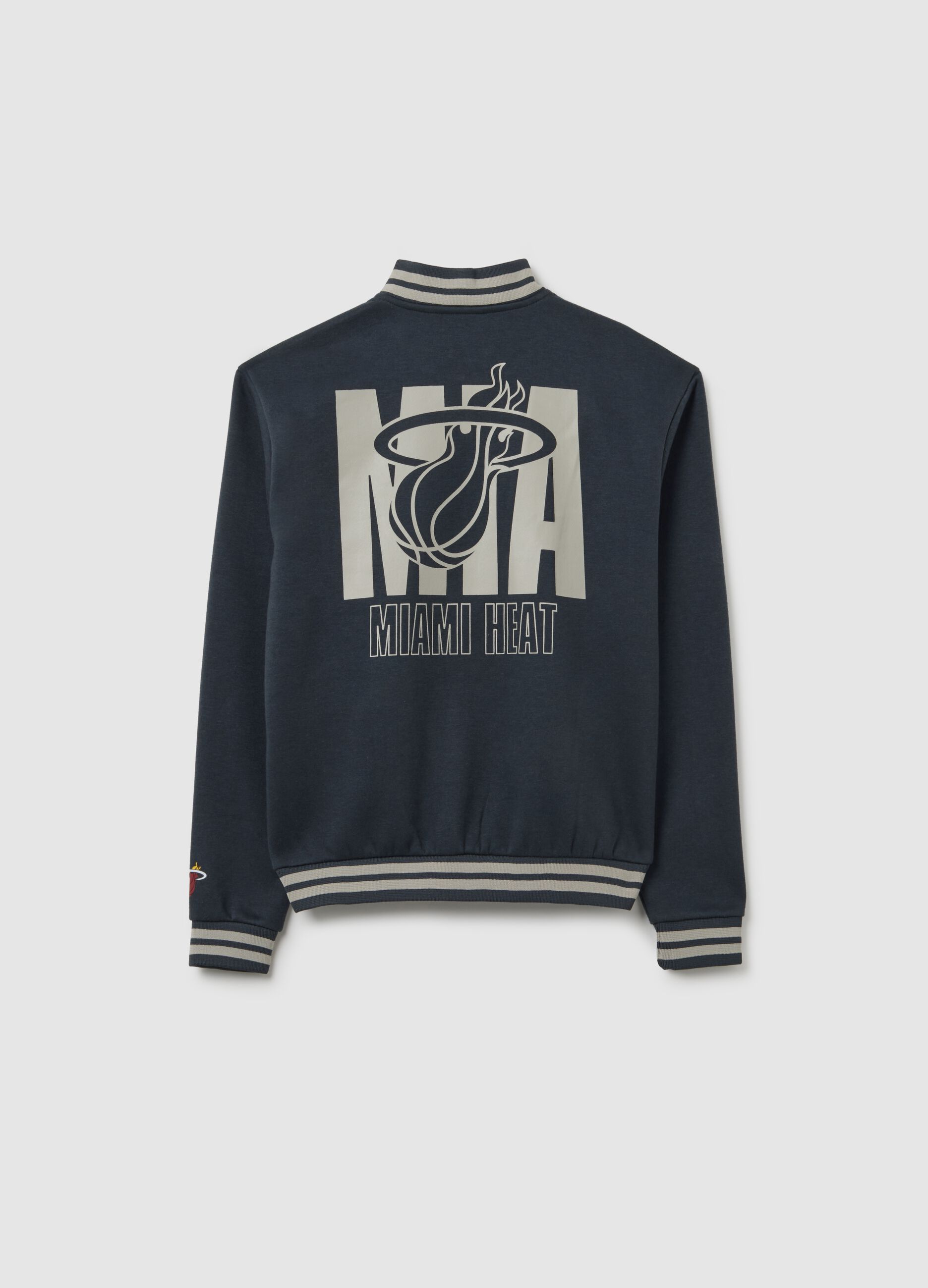 Felpa da bambino in misto cotone multicolor regular fit Miami Heat