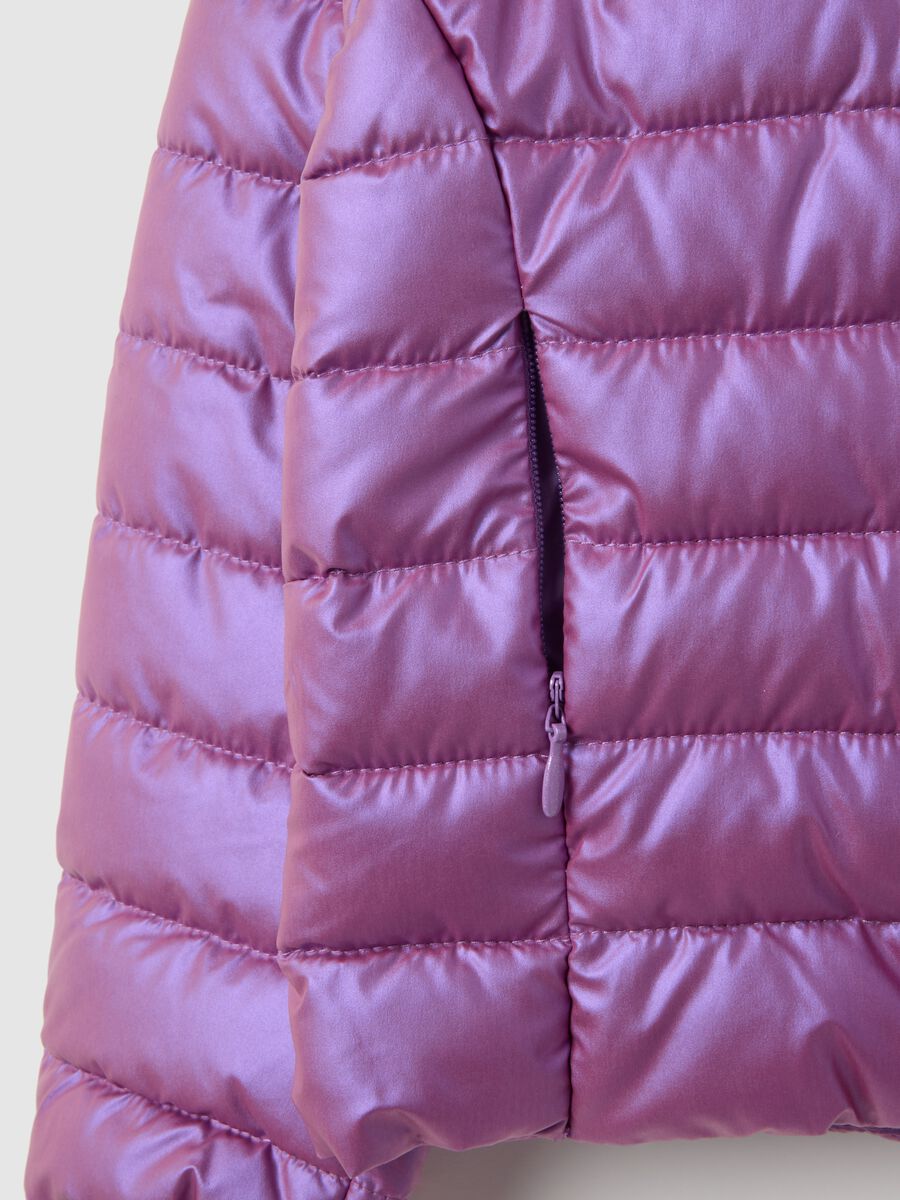 Purple Hooded Jacket for Girls_3