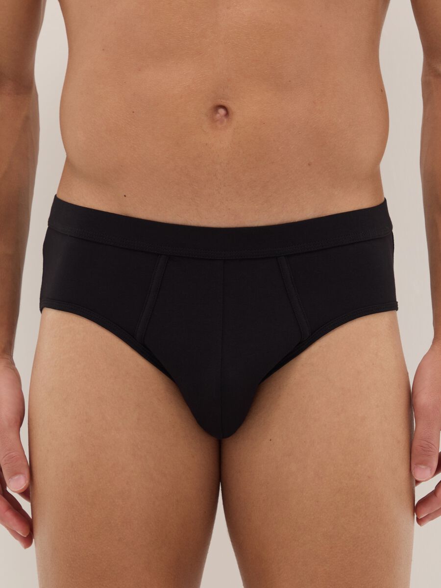 Bipack slip neri in cotone elasticizzato regular fit_1