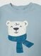 Blue cotton toddler set featuring a bear design_2