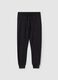 Fleece joggers with pockets and drawstring_4