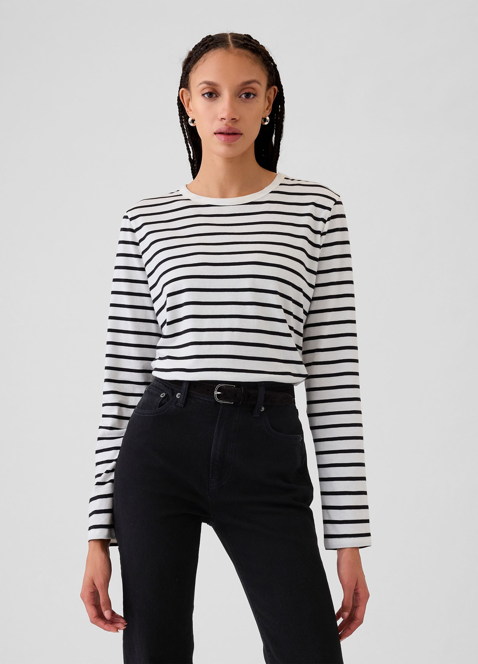 Long-sleeved T-shirt in cotton