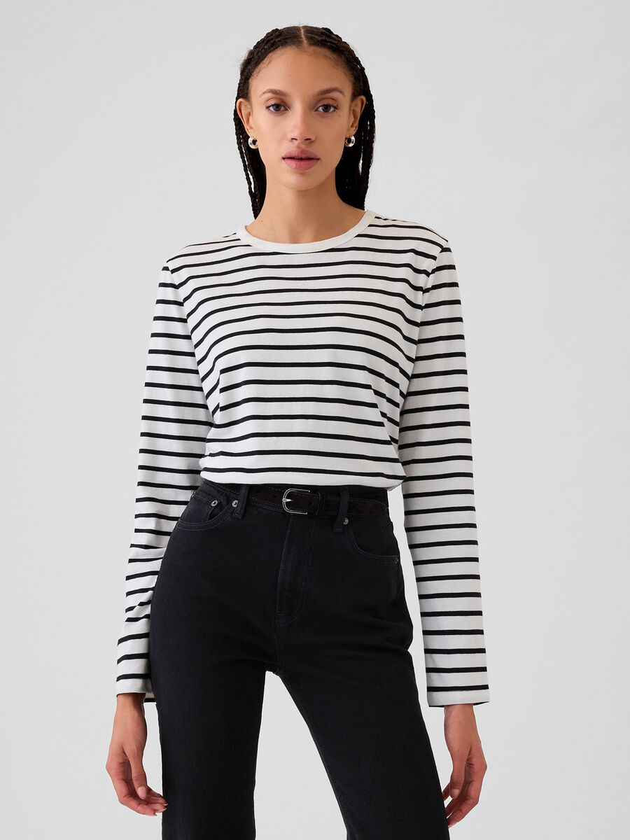 Long-sleeved T-shirt in cotton_0