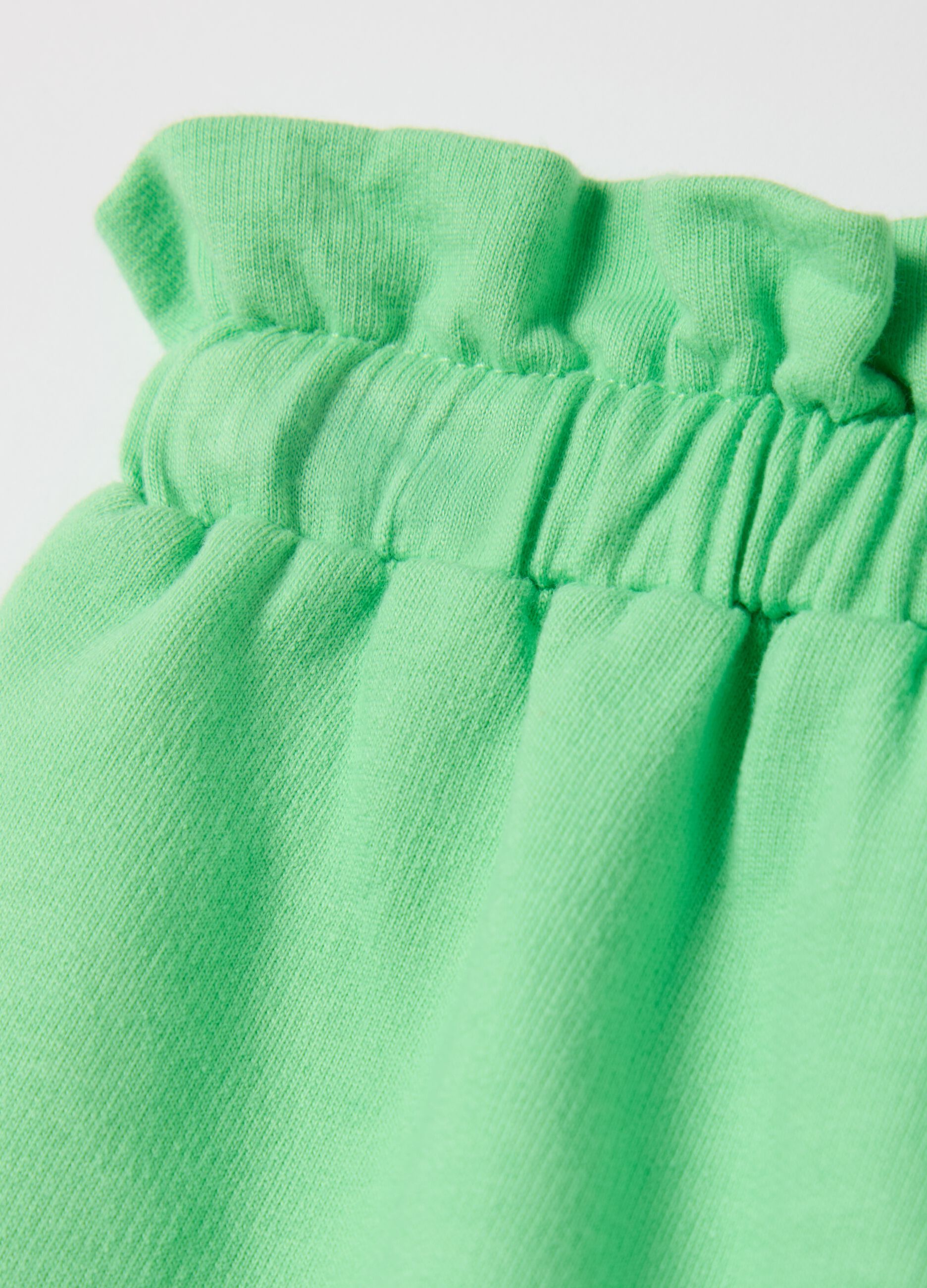 OVS Kids Green Shorts in Pure Cotton