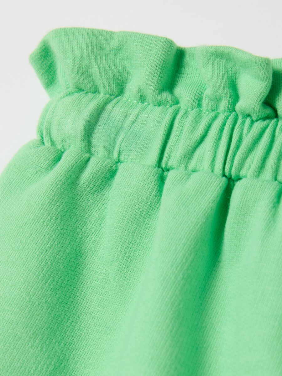 OVS Kids Green Shorts in Pure Cotton_3