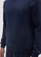 Blue cotton blend sweatshirt with front pocket_3
