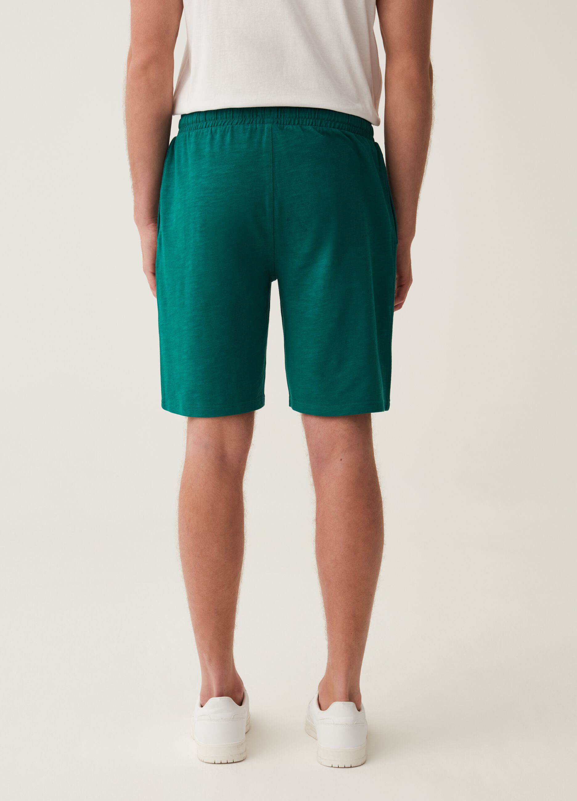Bermuda jogger in felpa stampa Grand&Hills_2