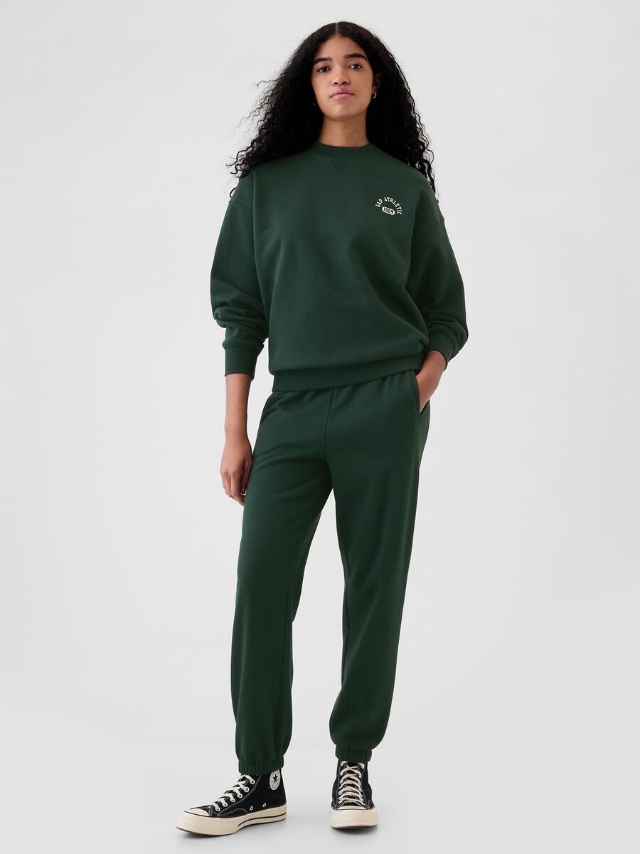 Felpa oversize mock neck con logo Athletic_1