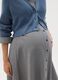 Maternity Cardigan in Blue Wool-Merino Blend Cropped Fit_2