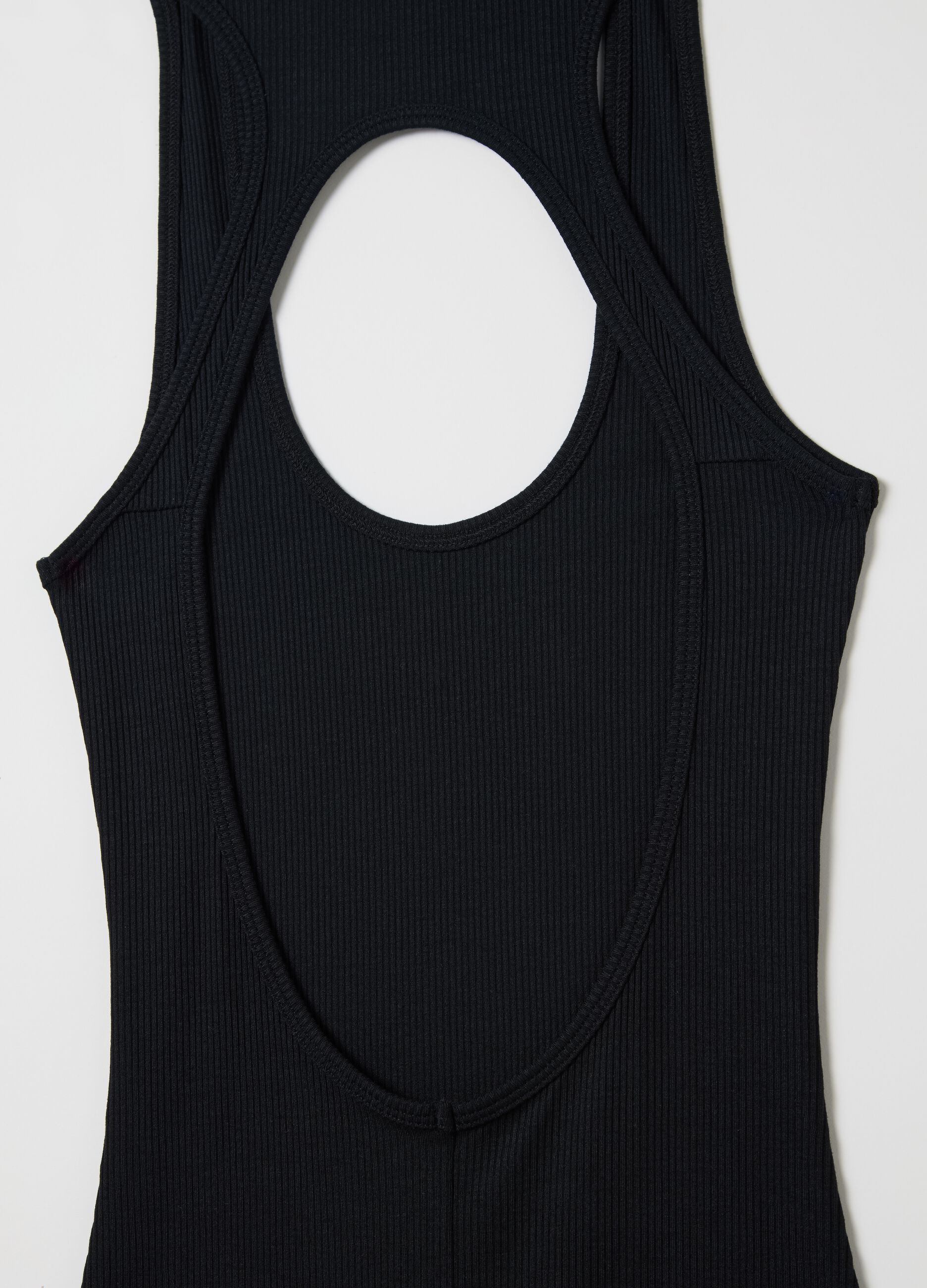 Black Backless Mini Dress