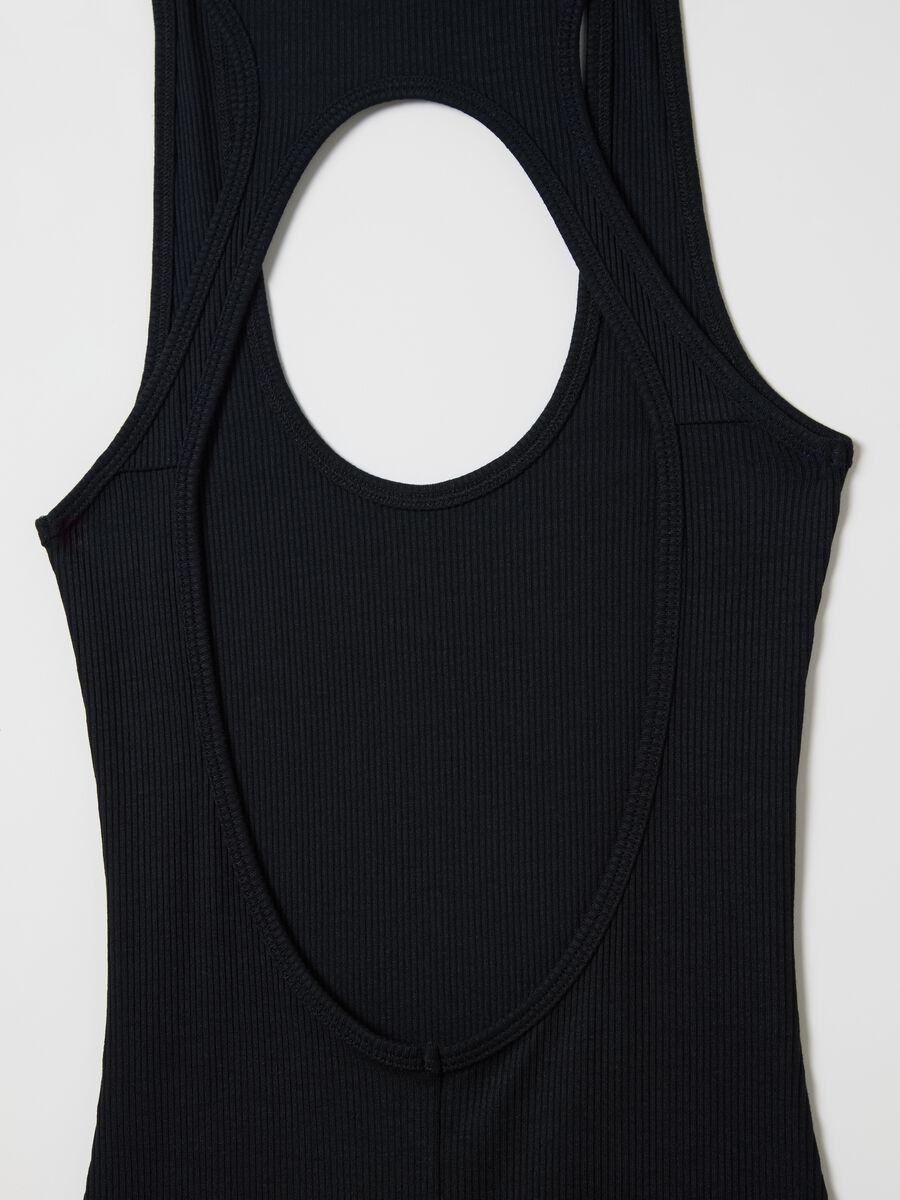 Backless Mini Dress Black_6