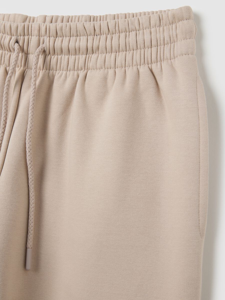 Pantaloni in misto cotone beige regular fit_5