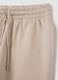 Beige Cotton Blend Regular Fit Trousers_5