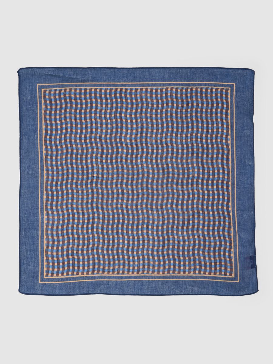 Multicolour Checked Pure Cotton Scarf_1