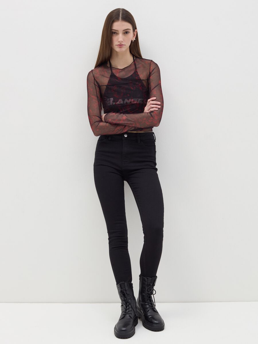 Skinny-fit jeans with five pockets_0