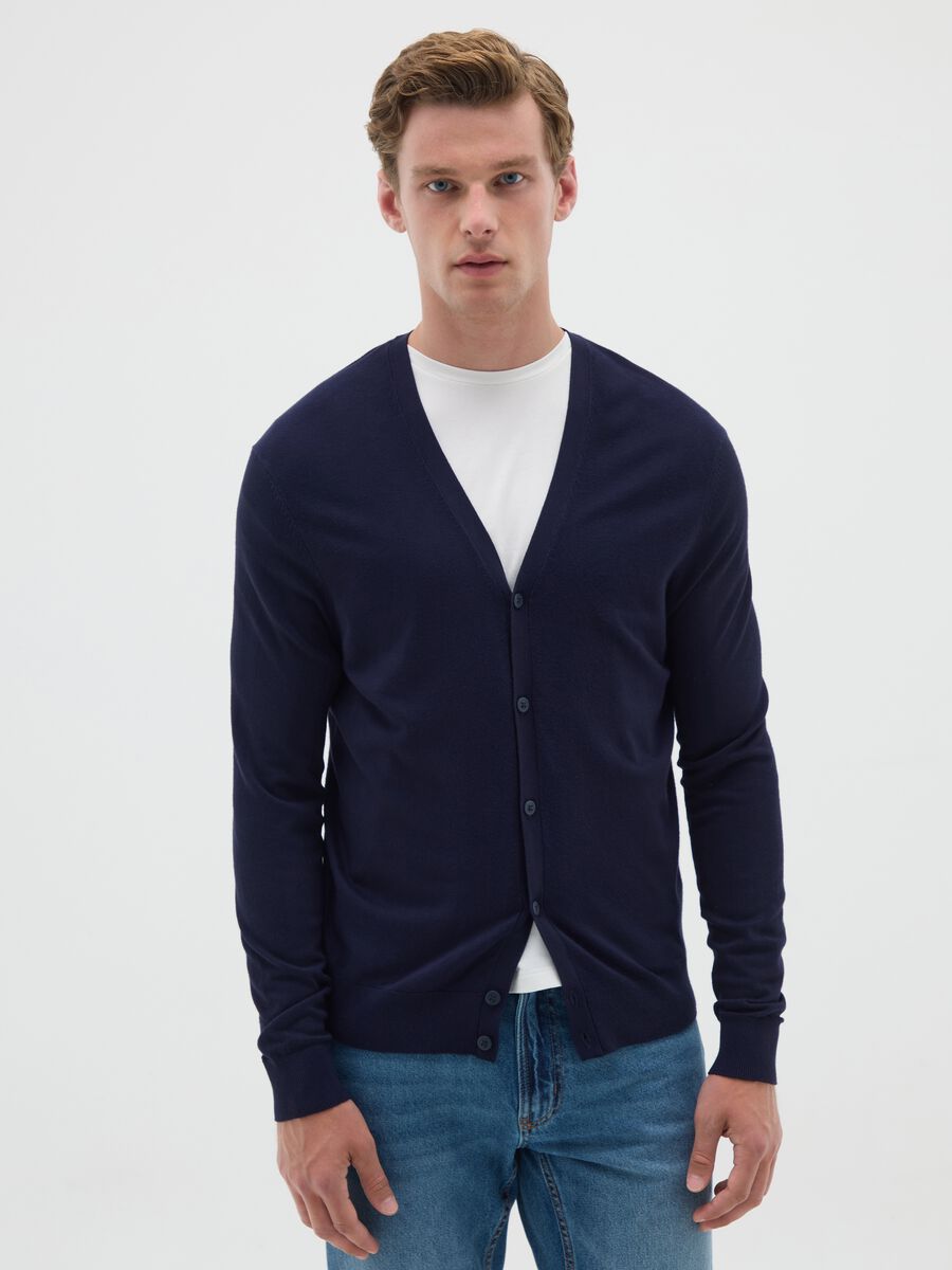 Light Cotton Blue Cardigan_0