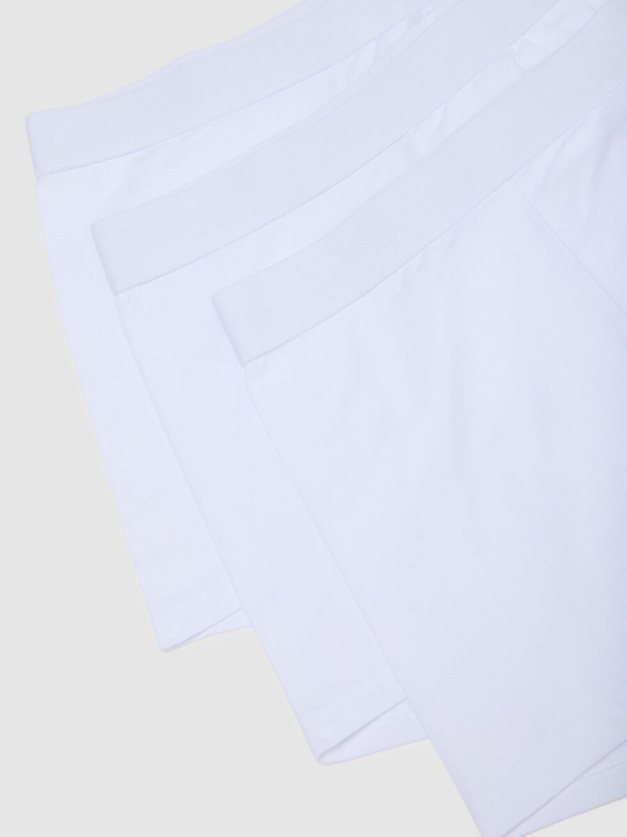 Multipack di cinque boxer in cotone bianco_5