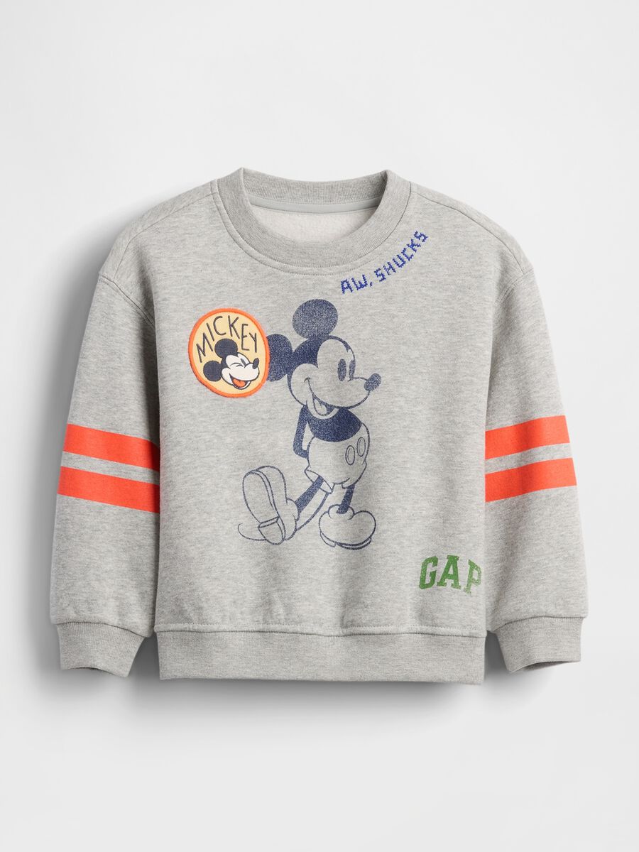 Grey sweatshirt with Mickey print_0