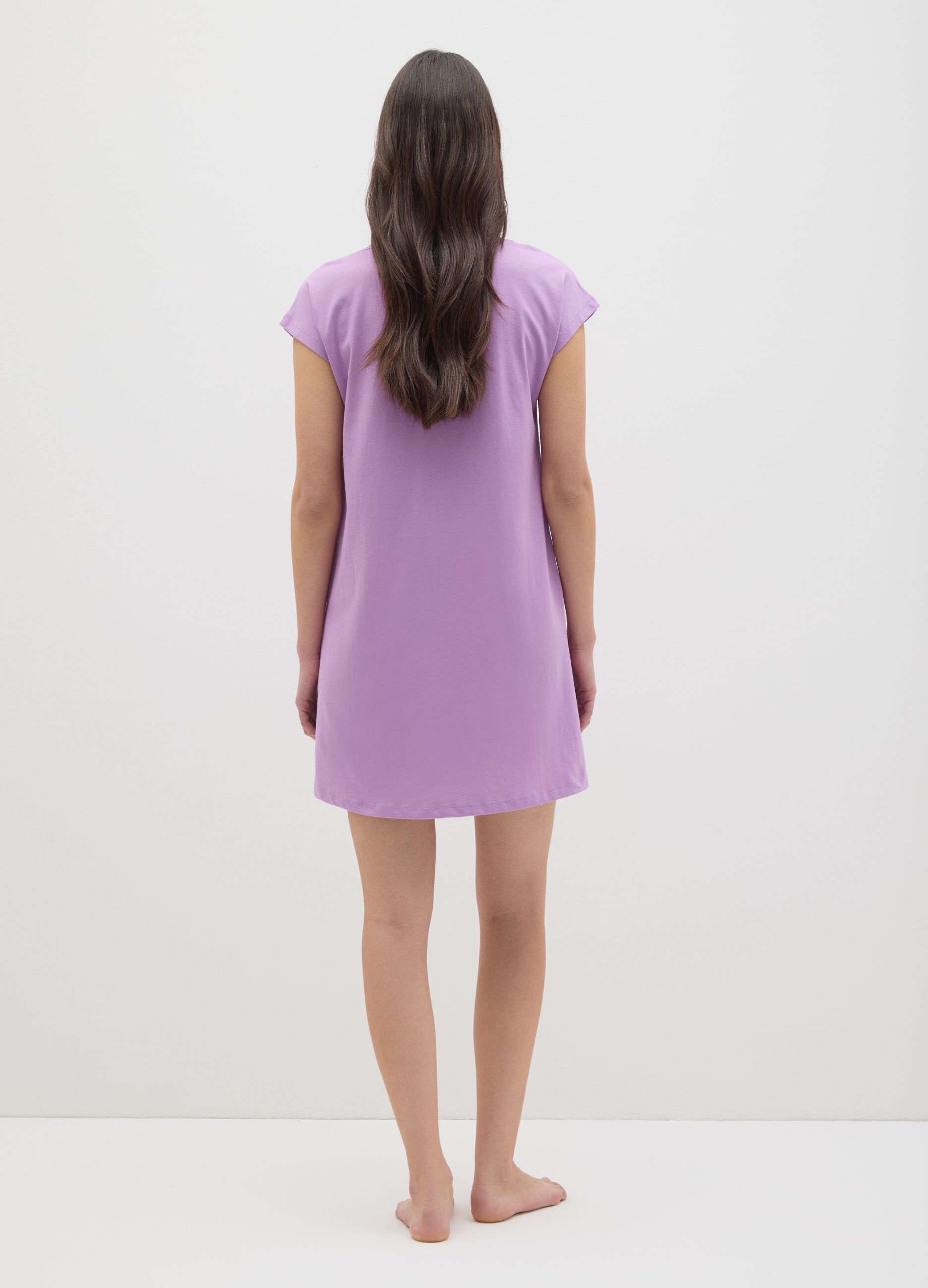 Purple cotton nightshirt