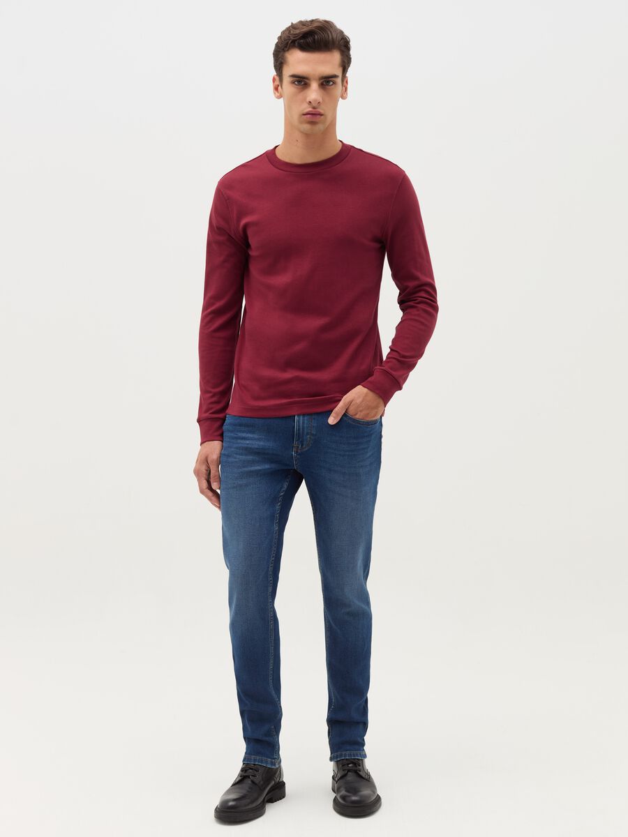 Cotton interlock T-shirt with round neck_1