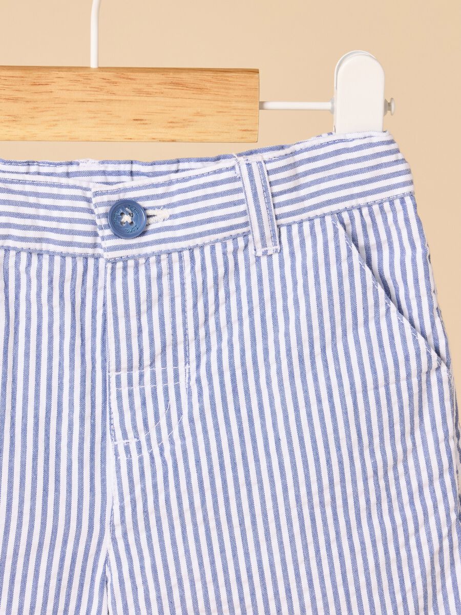 Striped cotton shorts_1