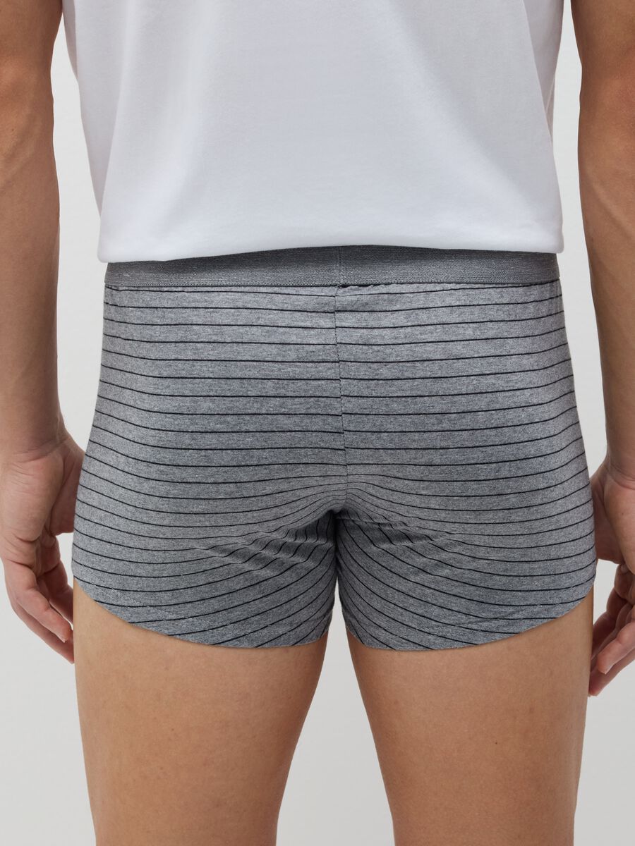 Five-pack boxer shorts in organic cotton with striped pattern_3