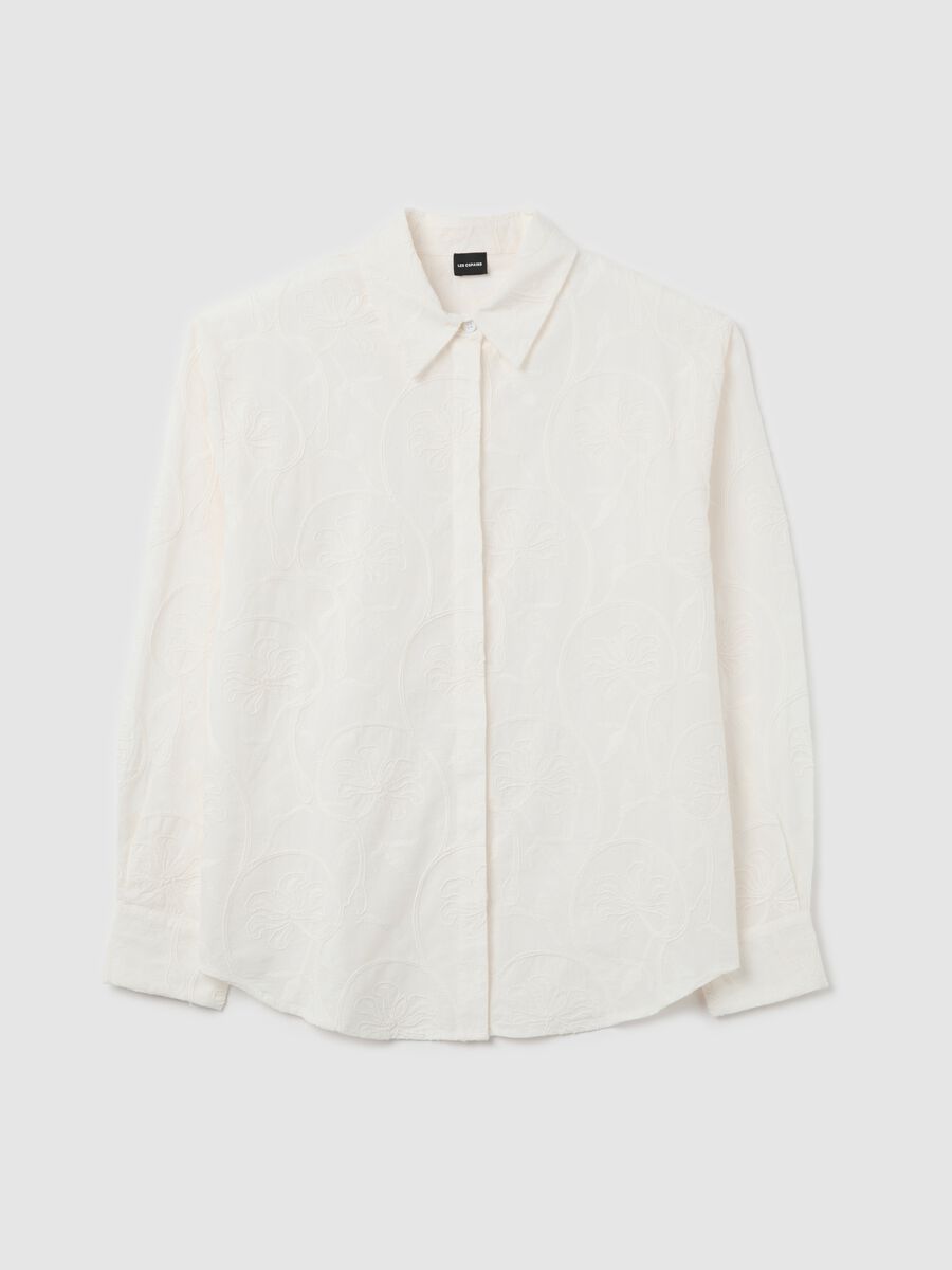 White shirt in cotton_0
