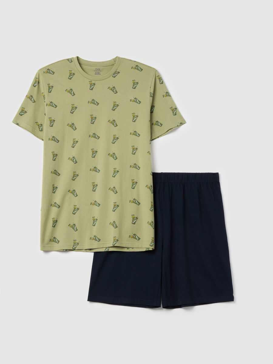 Short cotton pyjamas with print_4