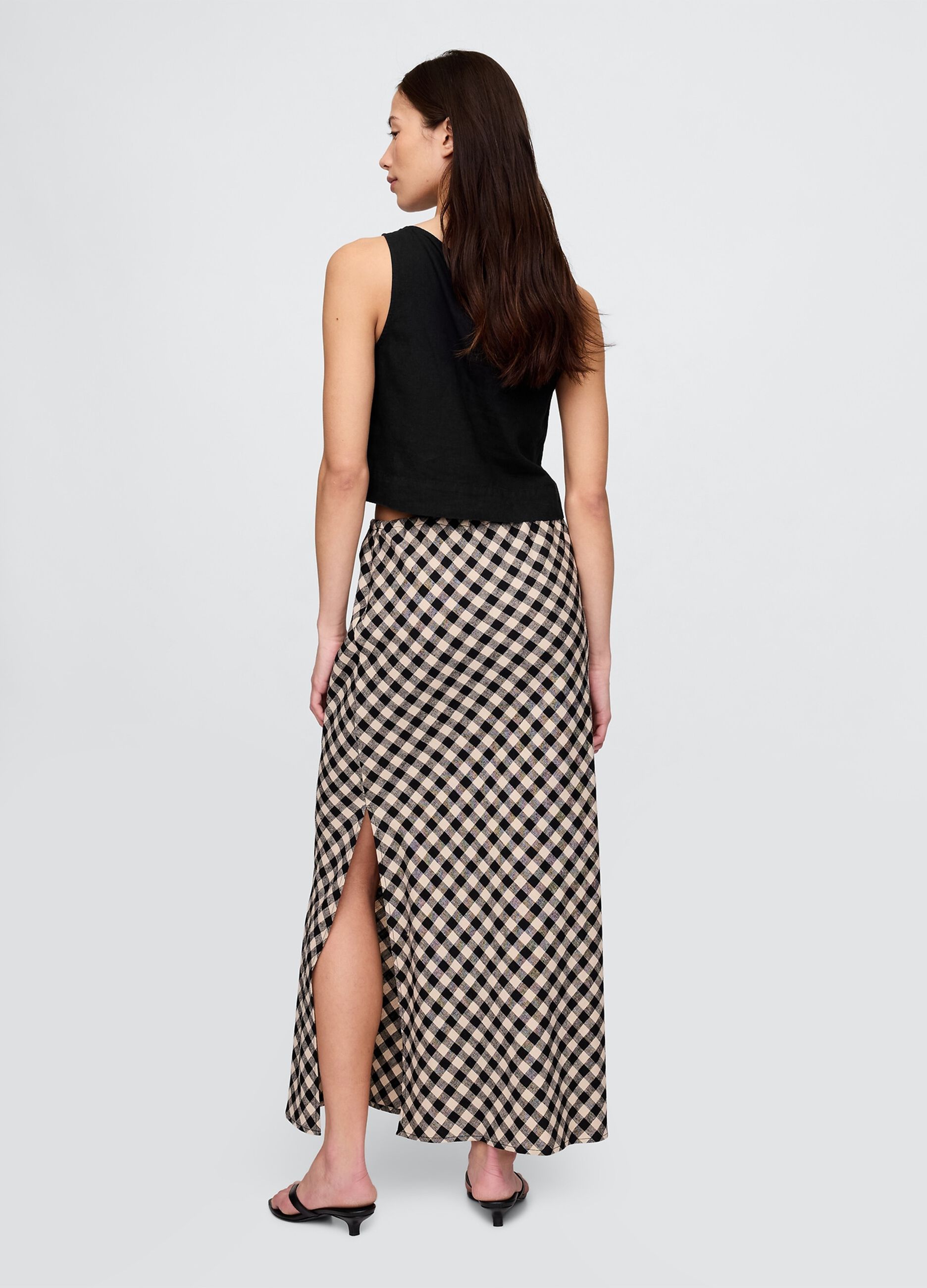 Gap Long Plaid Skirt