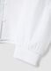 White pure cotton shirt regular fit with buttons and rounded collar_5