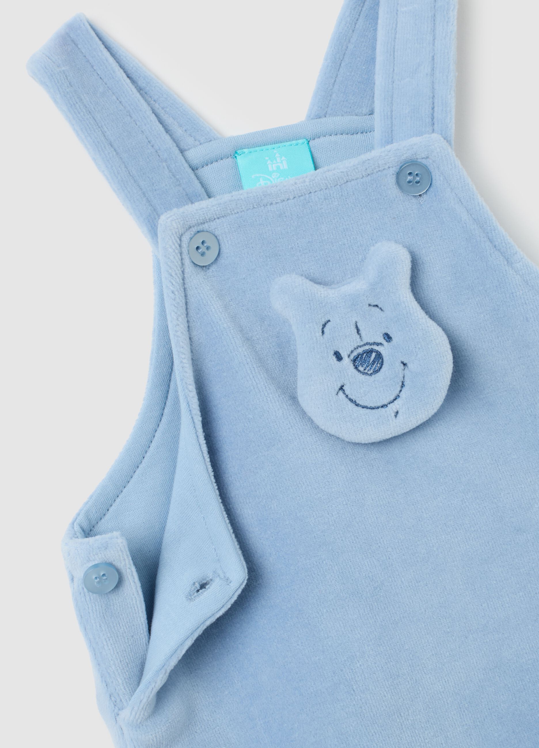 Newborn Set in Blue Cotton Blend