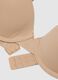 Beige full coverage bra with padded cups_1