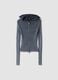 Ribbed Knit Hoodie in Vintage Grey_0
