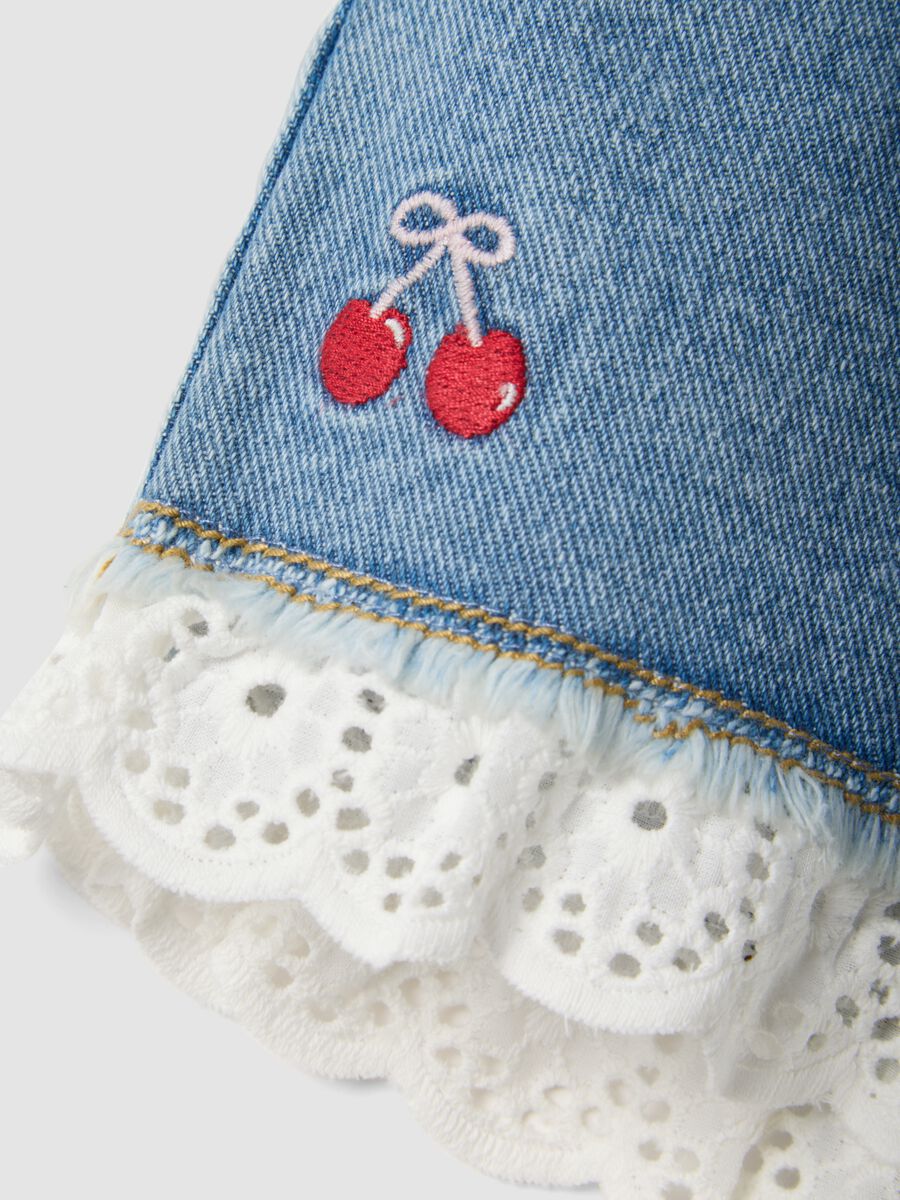 Pure cotton shorts with embroidery_3